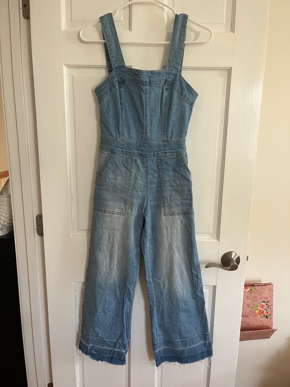 Dollhouse Light Blue Denim Overalls Jumpsuit
